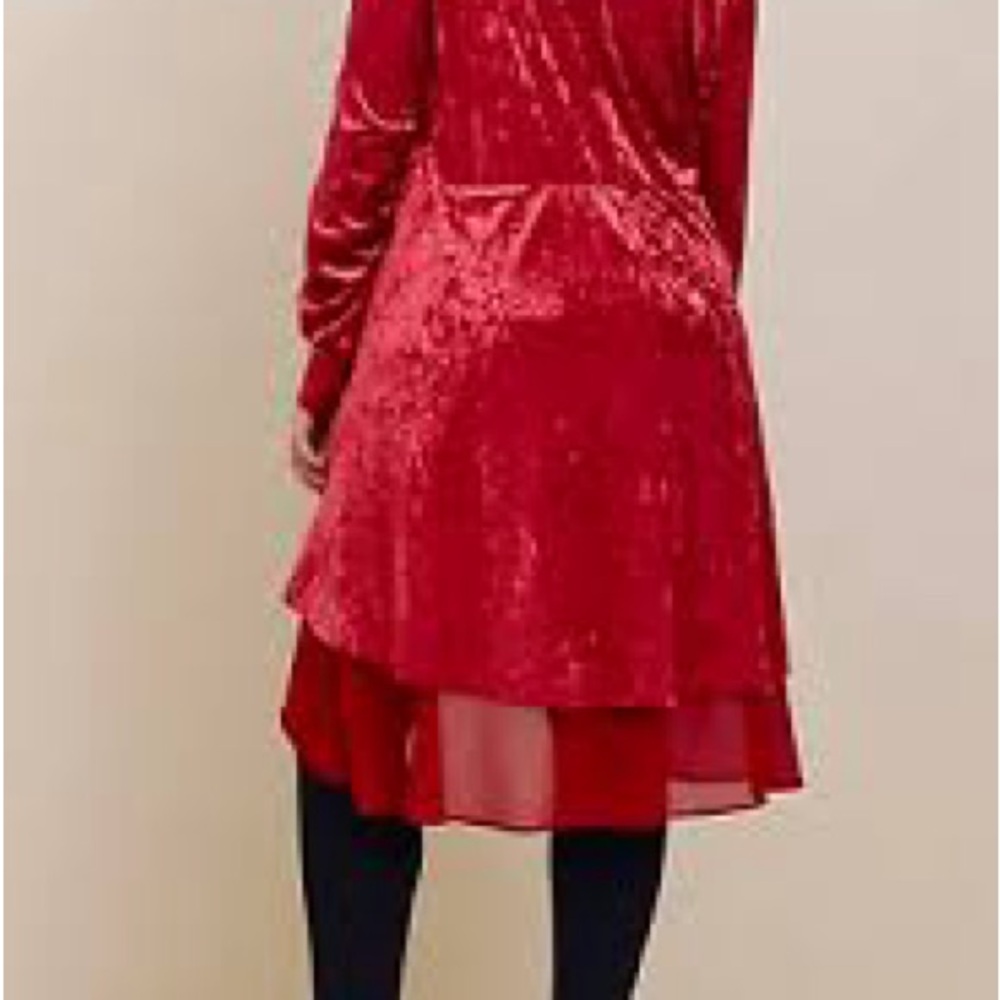 NWOT - Torrid chiffon velvet duster. Size M/L (10). Torrid size 00. - Picture 3 of 12